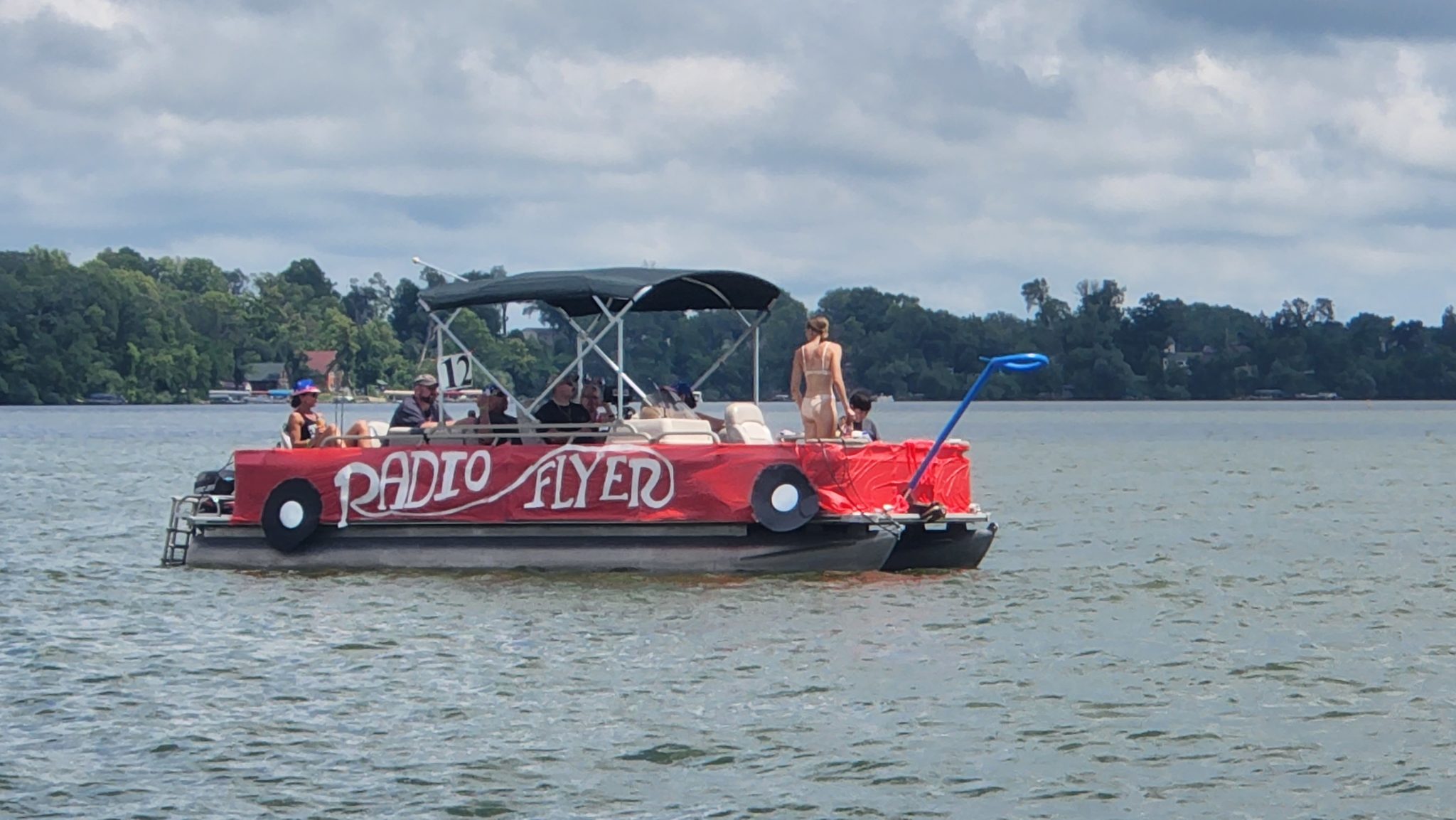 Photo of one of the floats from the 2022 Boat Parade - The Radio Flyer